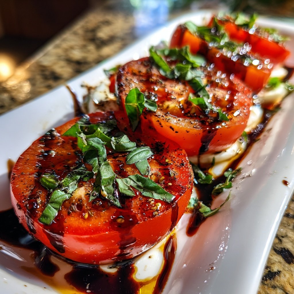 Caprese Salad with Heart Tomatoes