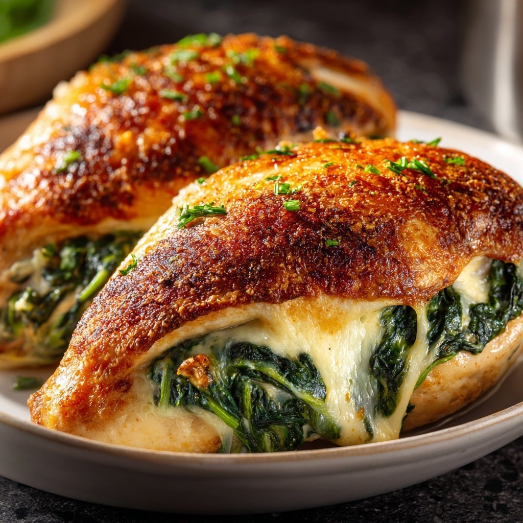Stuffed Chicken Breast with Spinach and Cheese
