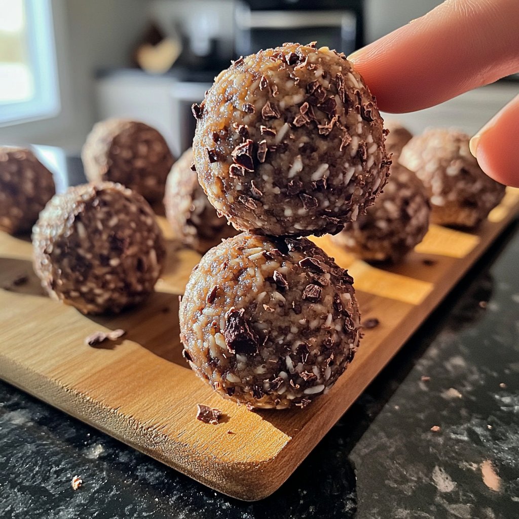 Protein Balls with Cocoa Nibs
