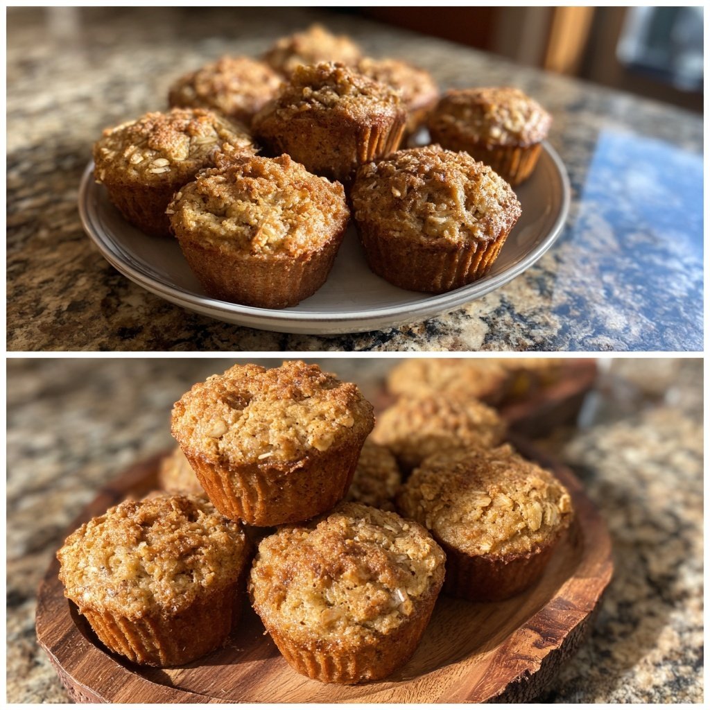 Banana Oatmeal Breakfast Muffins