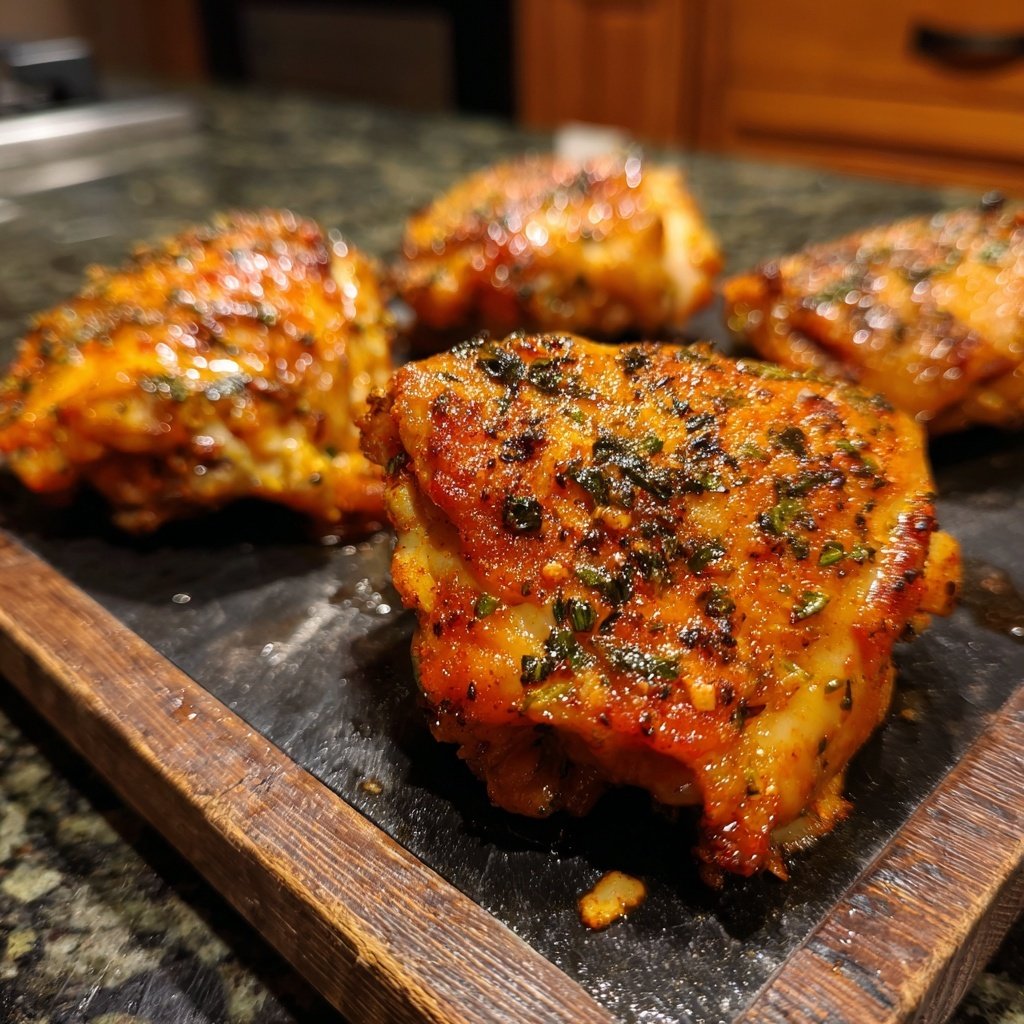 Baked Chicken Thighs With Paprika