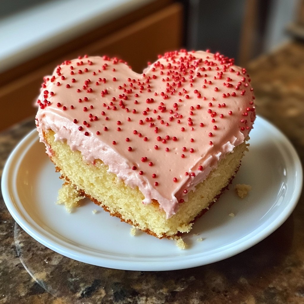 Mini Heart Cake for Valentines
