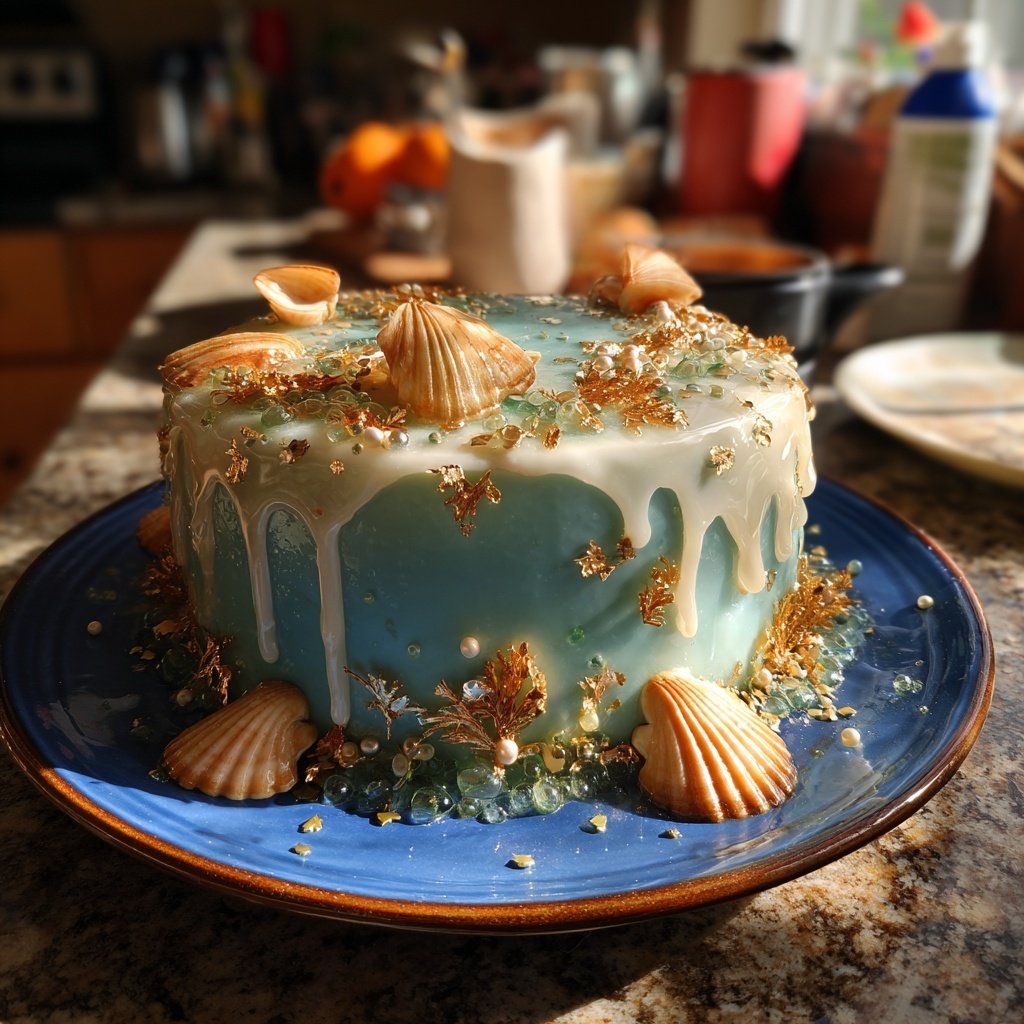 Ocean Inspired Pisces Cake