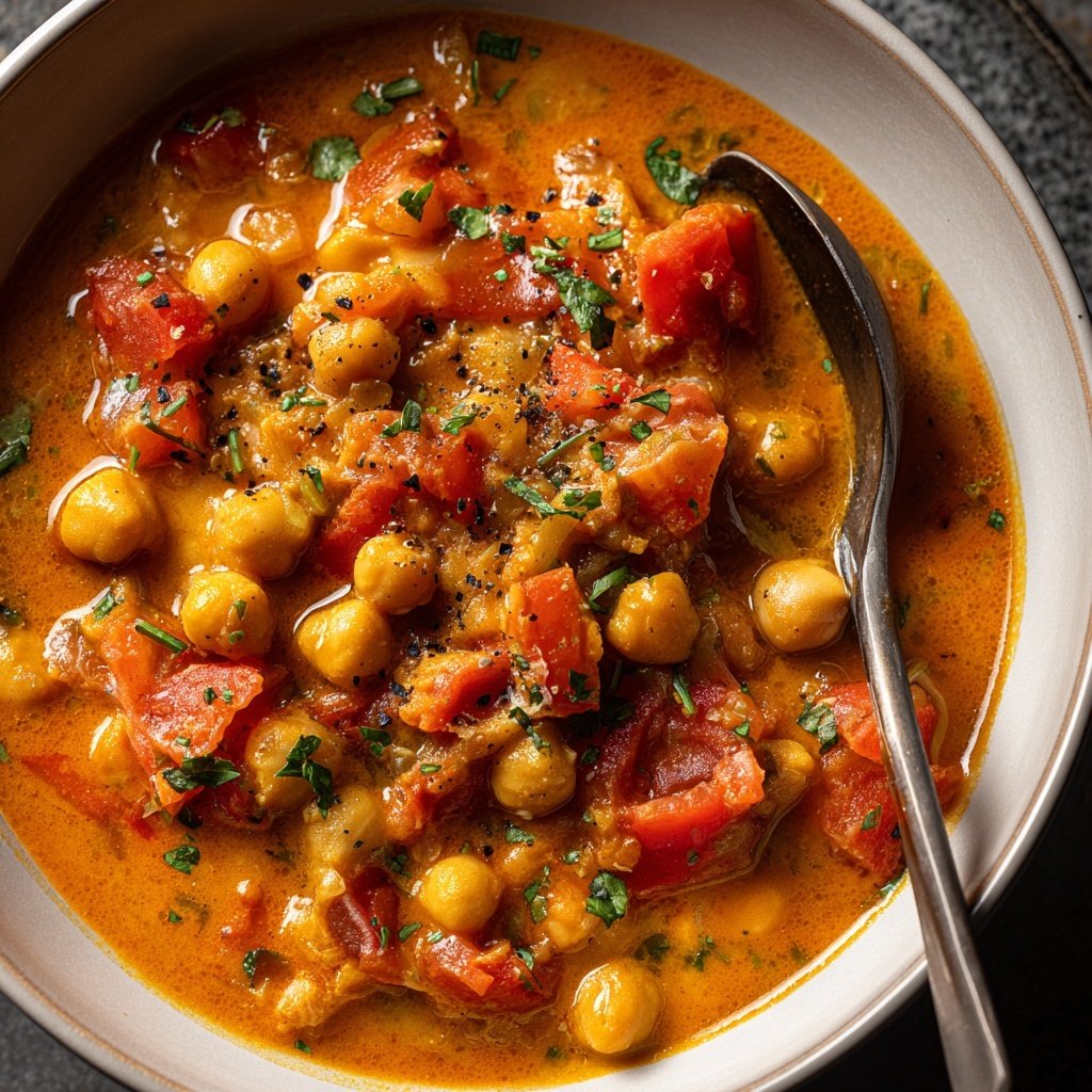 Healthy Chickpea Tomato Stew