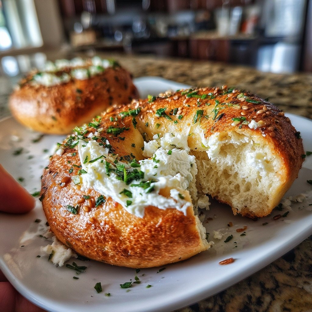 High Protein Greek Yogurt Bagels