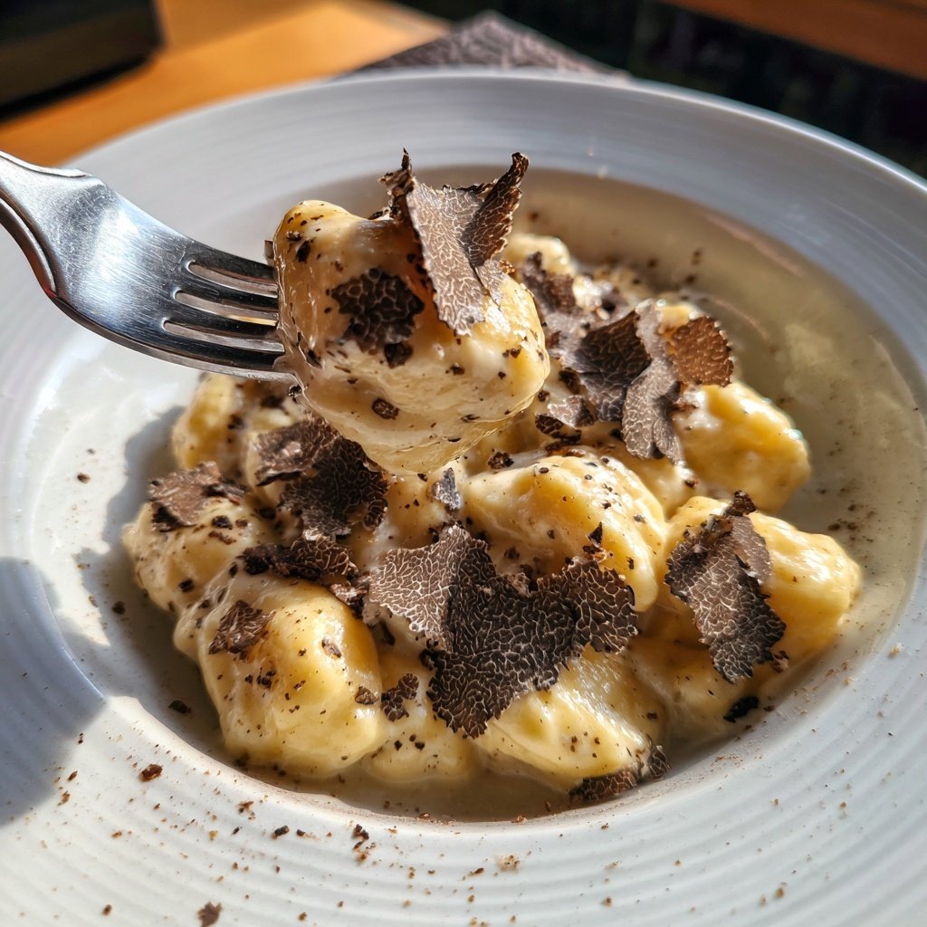 Truffle Gnocchi with Cream Sauce